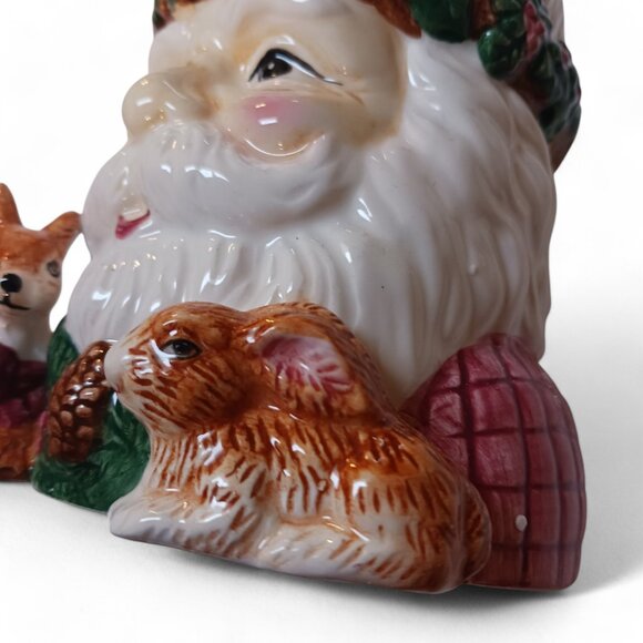 Vintage 1990s Woodland Santa Christmas Mug  Ceramic Coffee Hot Chocolate Cup Mug - Picture 9 of 14